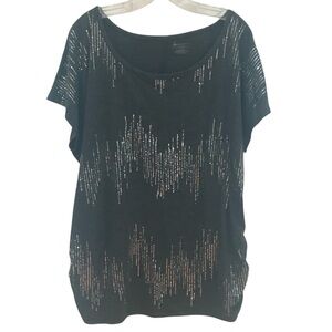 LANE BRYANT Sequin Knit Top